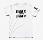 Sinners Judging Sinners Tee (Black/White/Khaki)